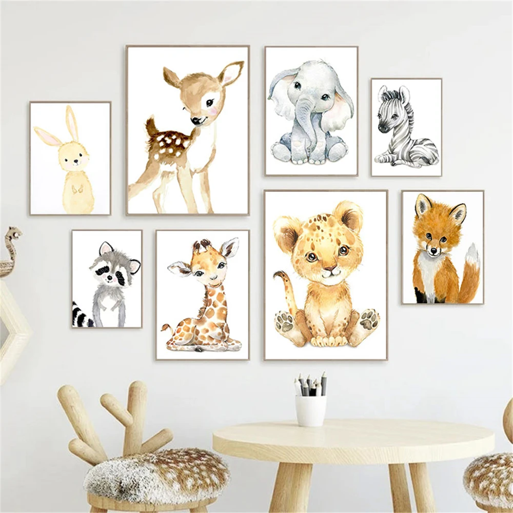 Baby Nursery Frames - Obraz na płótnie bez ramy, motyw