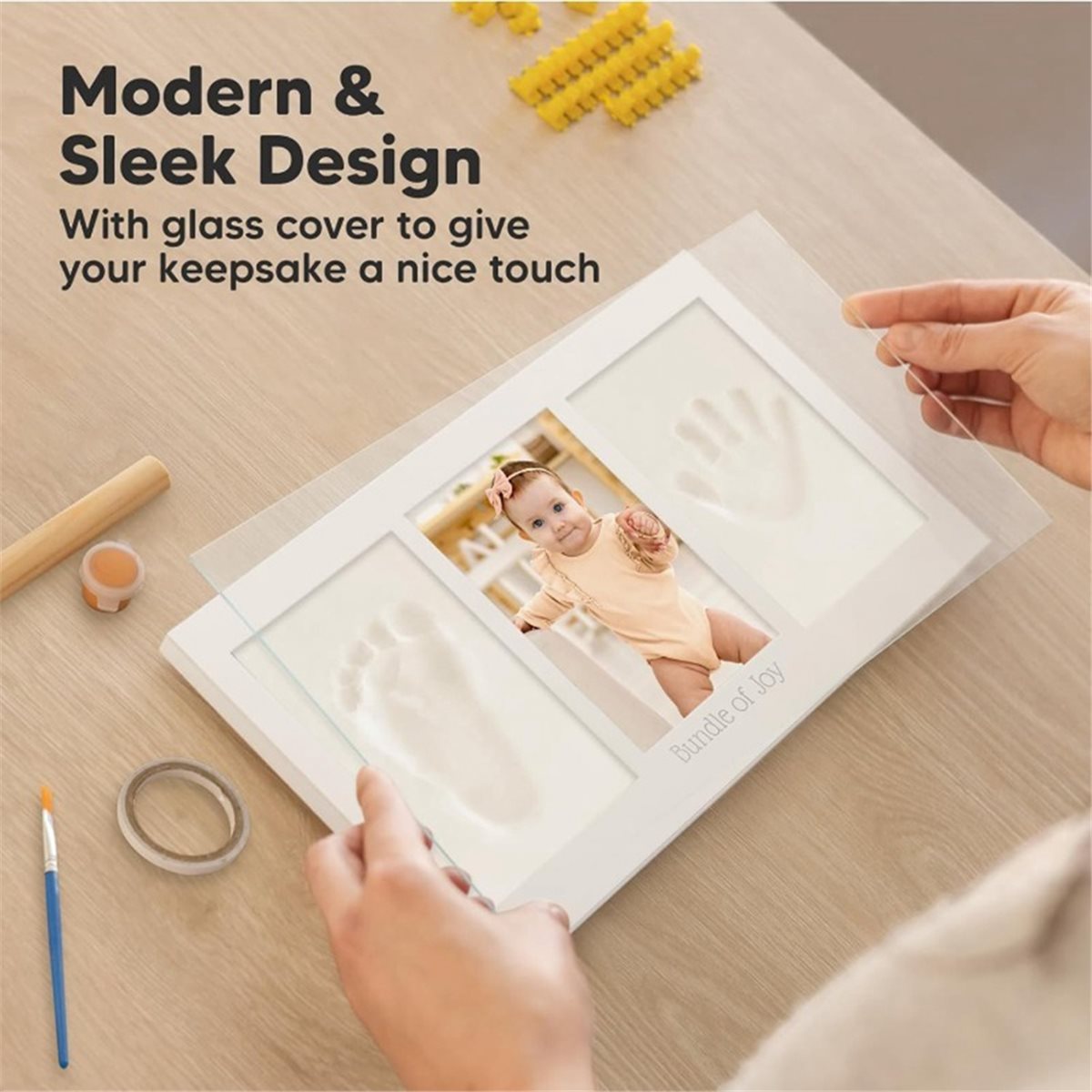 Baby Nursery Frames - Zestaw do przechowywania odcisków dłoni i