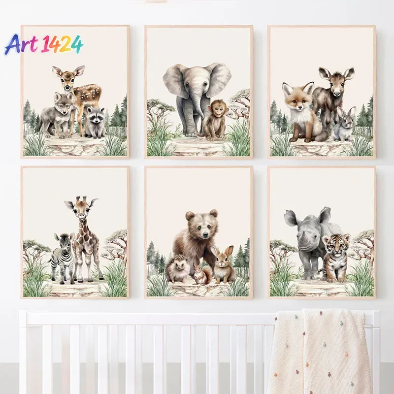 Baby Nursery Frames - 1 szt. (bez ramy) Obraz na