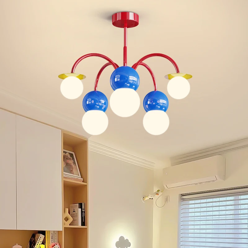 Baby Nursery Light Fixture - Żyrandol w kształcie bąbelka – kolorowe