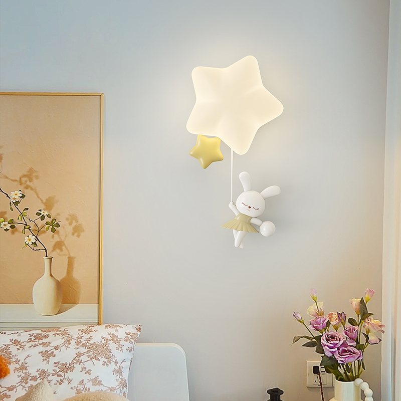 Baby Nursery Wall Lights - Romantyczna gwiazda kinkiet do pokoju dziecięcego