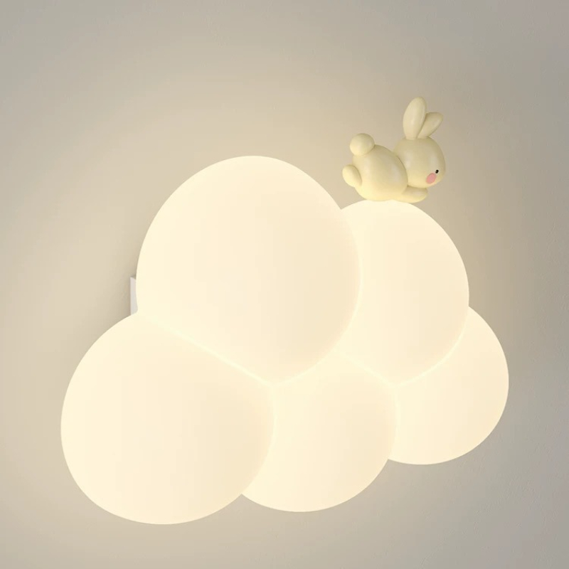 Baby Nursery Wall Lights - Kremowa Kreskówkowa Kreatywna Lampka Ścienna Chmurka