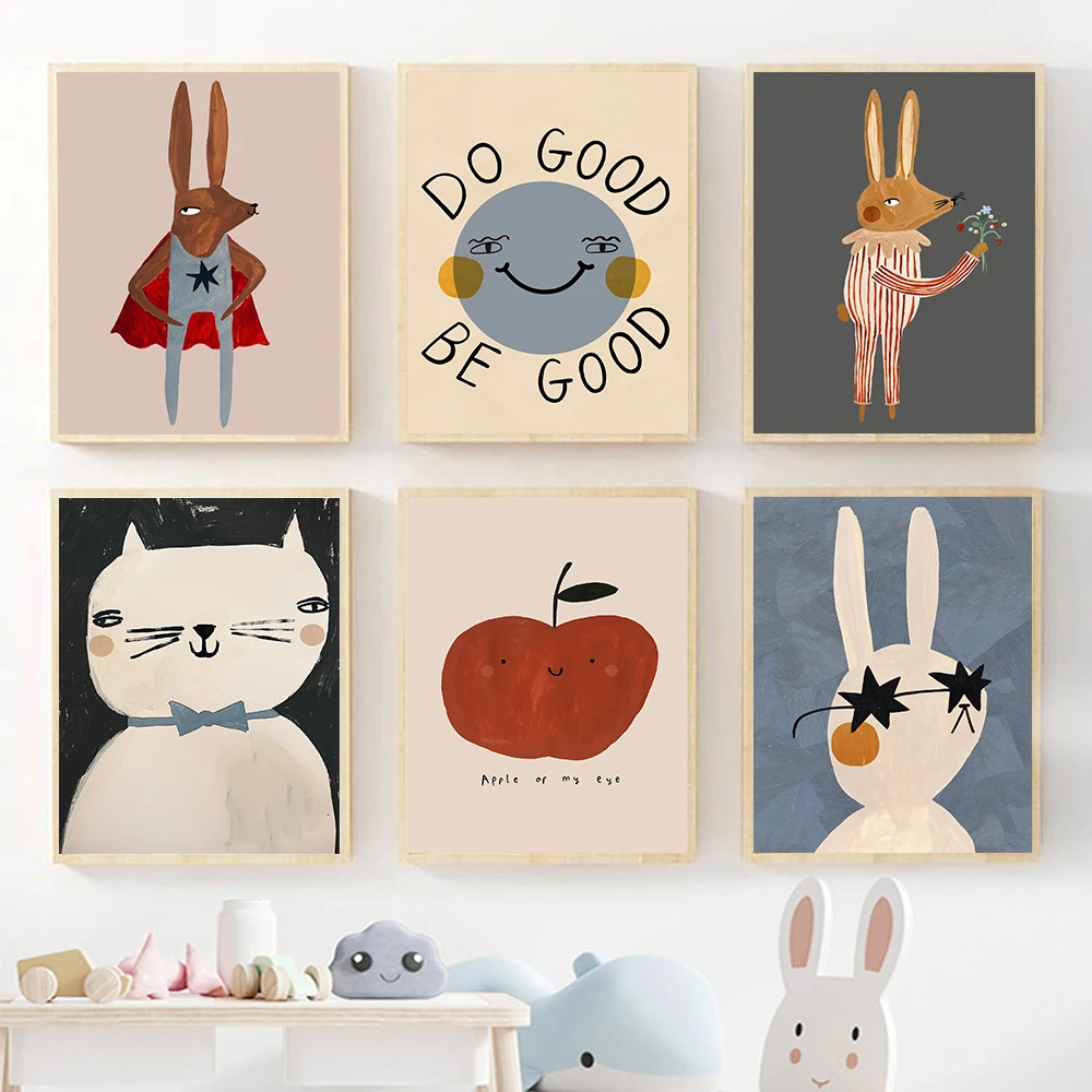 Baby Nursery Frames - (Bez ramy) Śmieszny obraz na płótnie