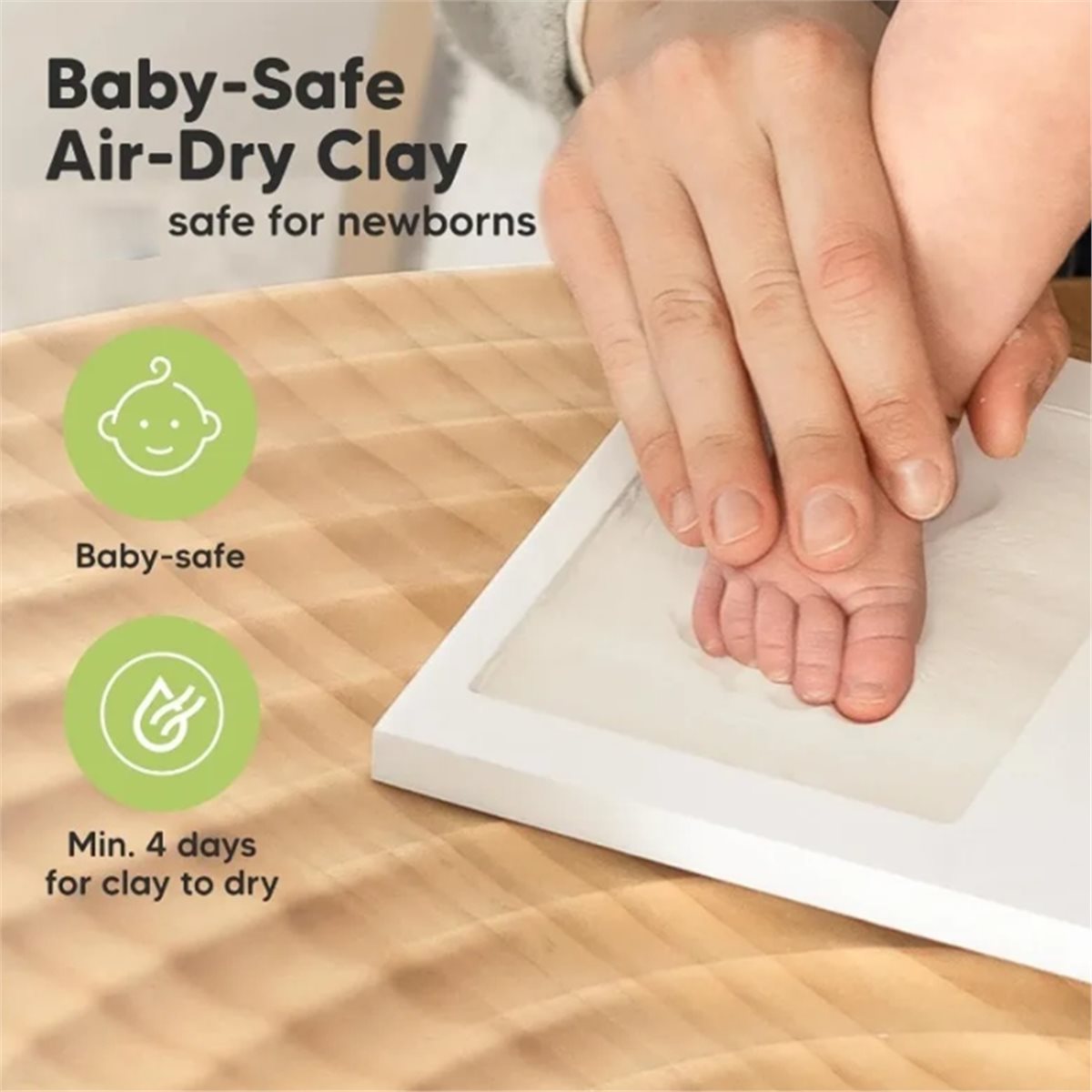 Baby Nursery Frames - Zestaw do przechowywania odcisków dłoni i