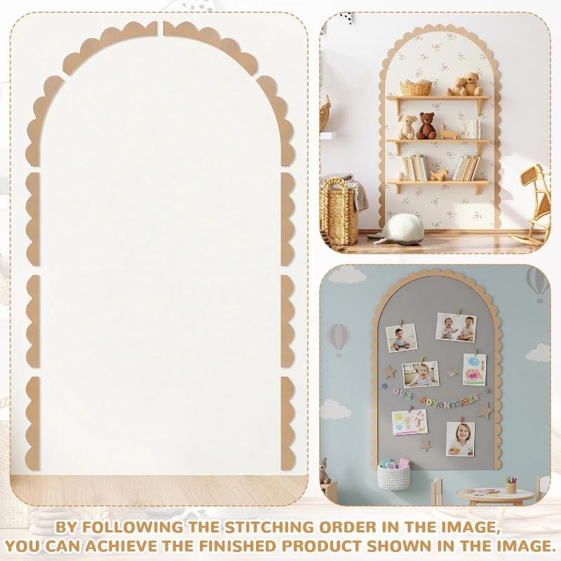 Baby Nursery Frames - Drewniany Łuk Dekoracyjny na Ścianę DIY
