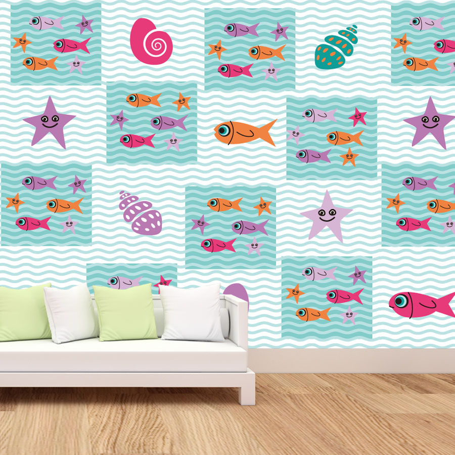 Kreskówkowa fototapeta samoprz – Baby Nursery Peel And Stick Wallpaper recenzja i cena