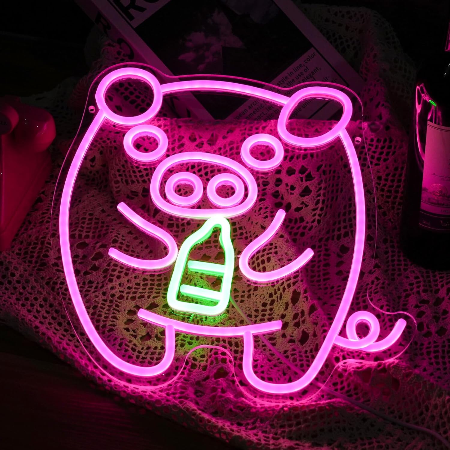 Neonowy znak LED w kształcie b – Baby Nursery Wall Lights recenzja i cena