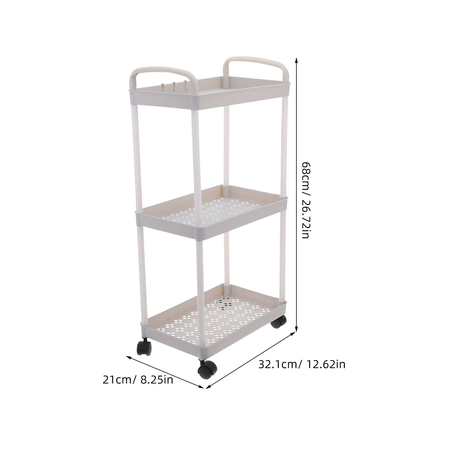 Trójpoziomowy plastikowy wózek – Baby Nursery Trolley recenzja i cena