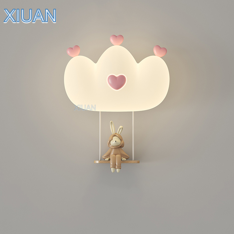 Romantyczna różowa korona kink – Baby Nursery Wall Lights recenzja i cena