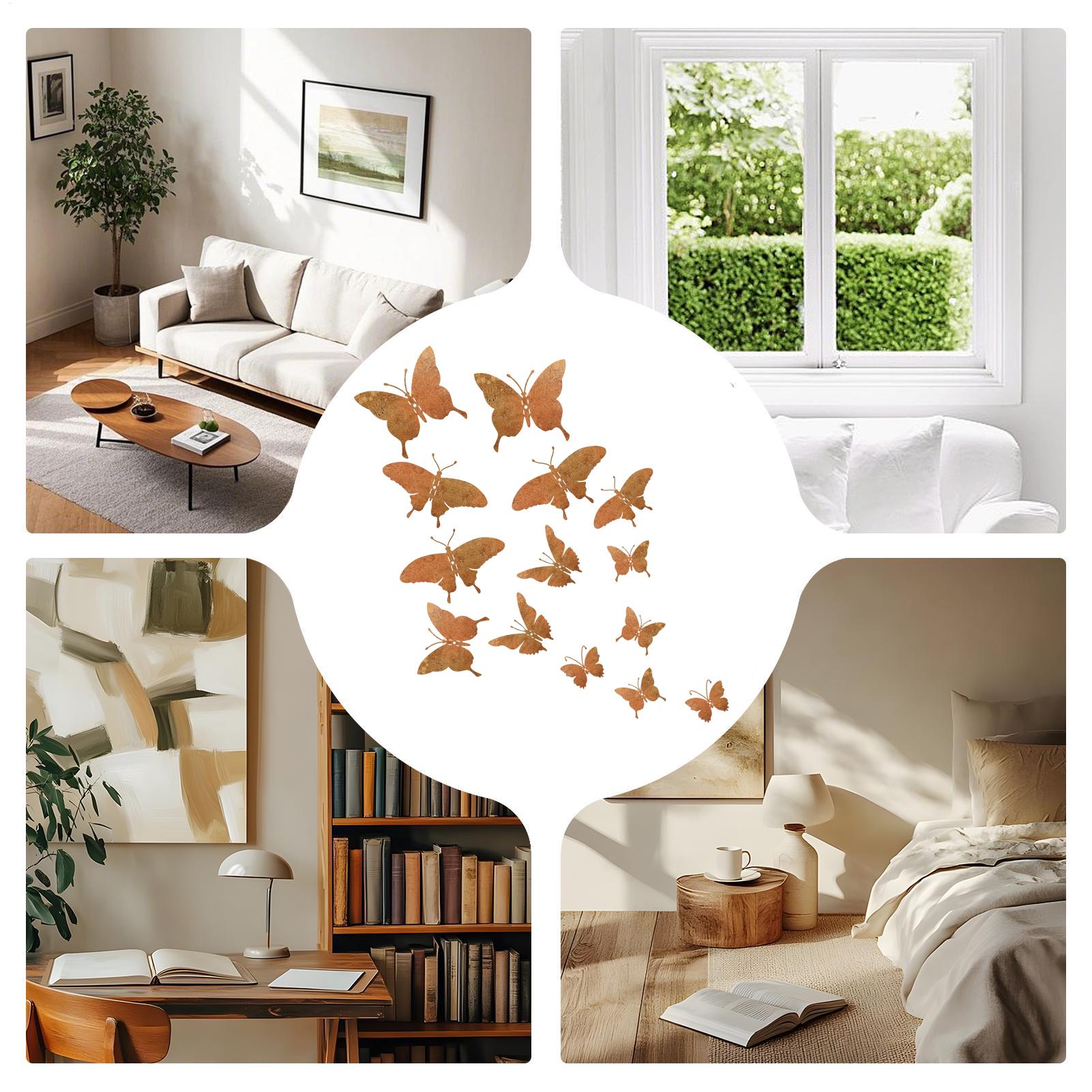 Metalowe motyle - dekoracja śc – Baby Nursery Decor Girl recenzja i cena