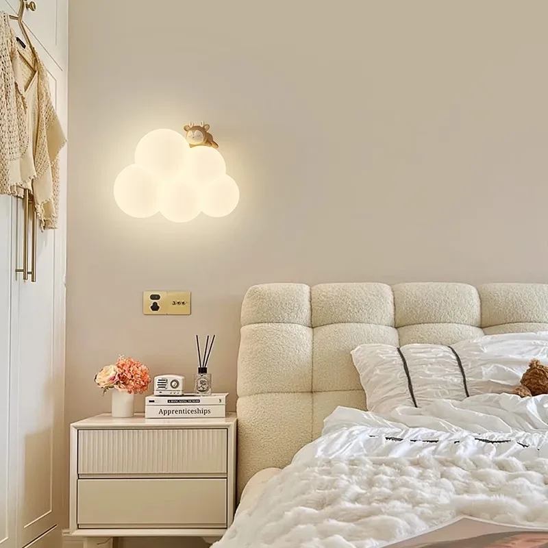 Kremowa Kreskówkowa Kreatywna  – Baby Nursery Wall Lights recenzja i cena