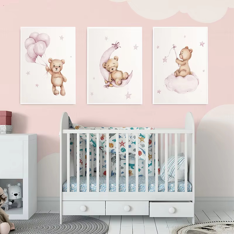Dekoracja ścienna do pokoju dz – Baby Nursery Decor Girl recenzja i cena