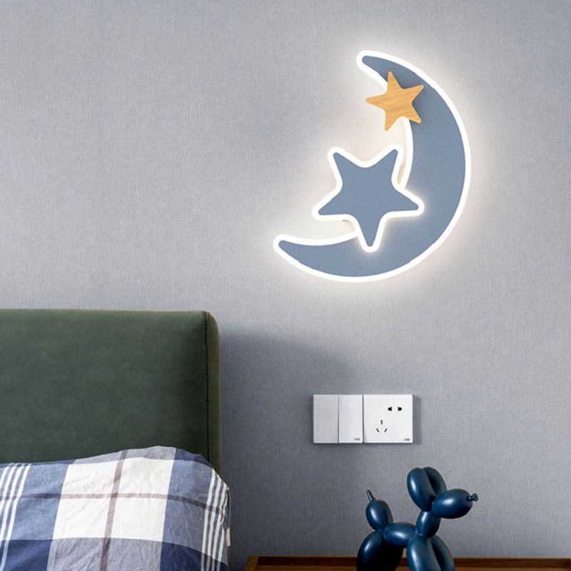 Kreskówka LED Rakieta Kinkiet  – Baby Nursery Wall Lights recenzja i cena